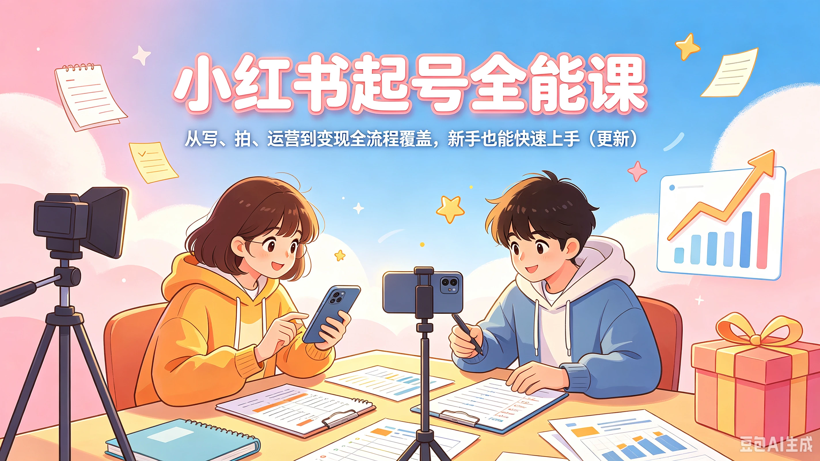 【精】小红书起号全能课，从写、拍、运营到变现全流程覆盖，新手也能快速上手（更新）-副业吧