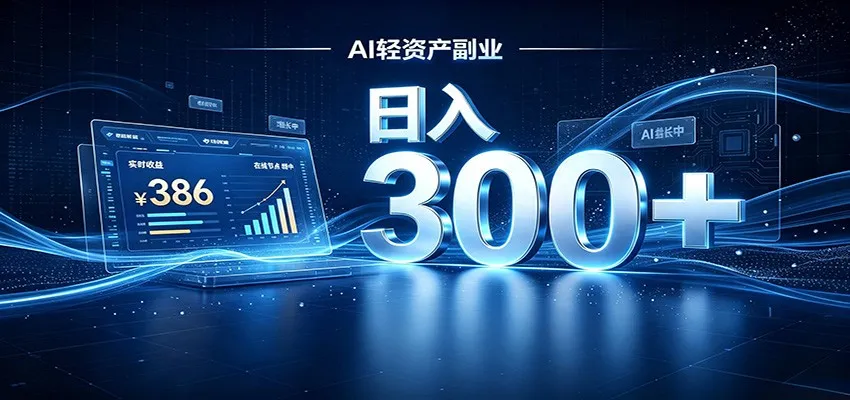 2026 AI轻资产风口，Token中转站小白可入局，日入300+-副业吧
