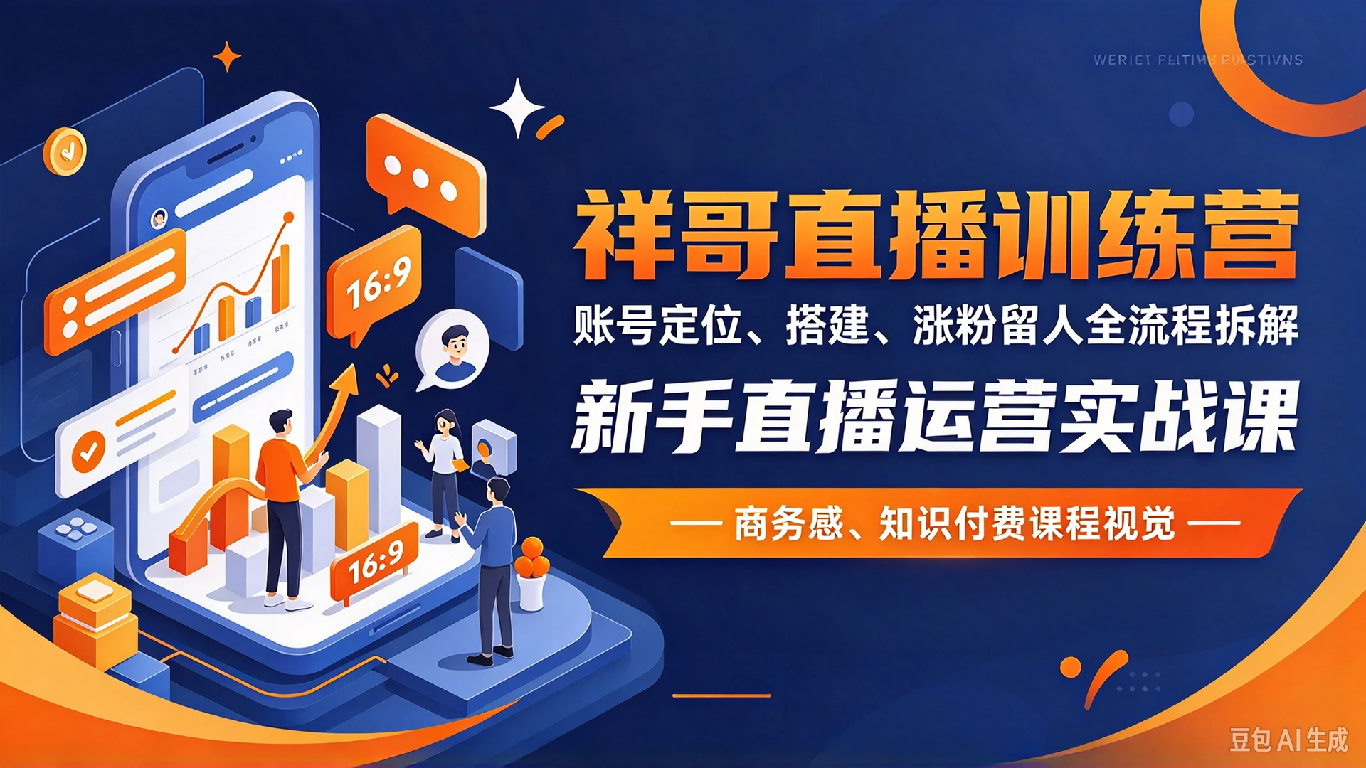 祥哥直播训练营,账号定位、搭建、涨粉留人全流程拆解,新手直播运营实战课-副业吧