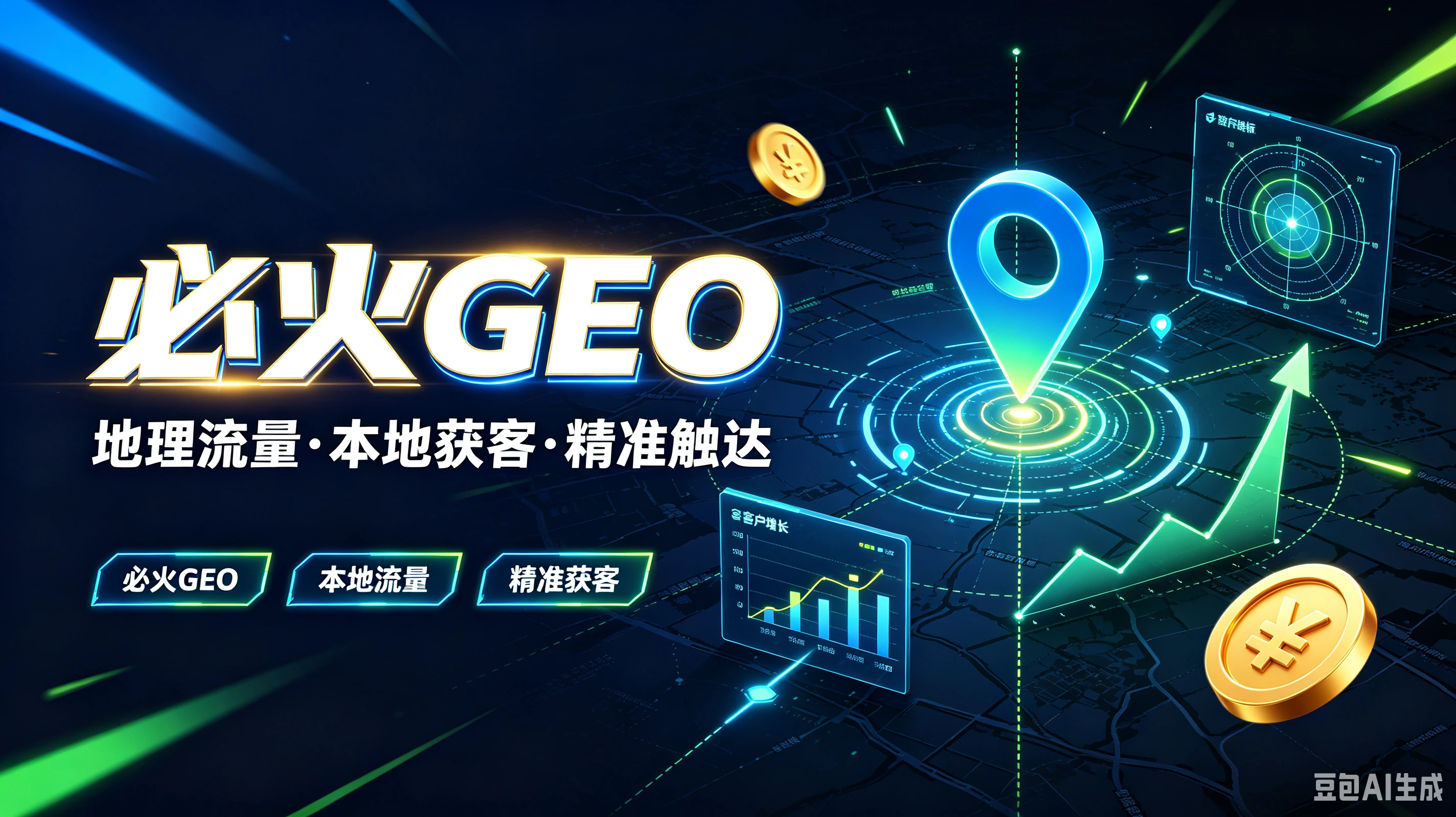 【精】必火GEO,地理流量·本地获客·精准触达,必火GEO、本地流量、精准获客-副业吧