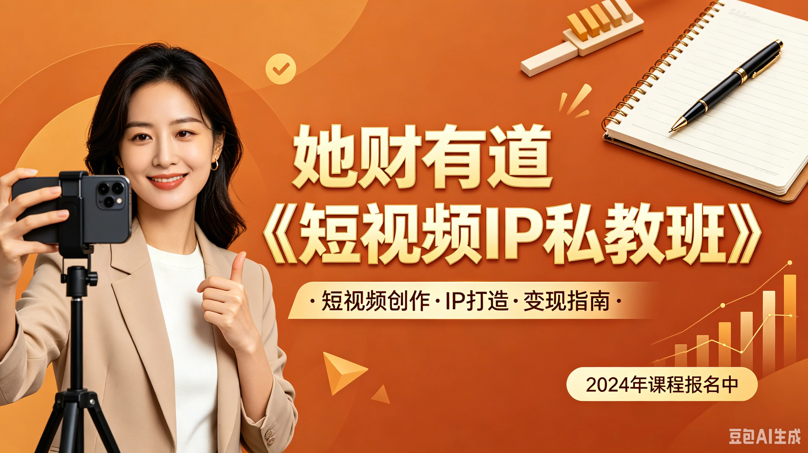 【精】她财有道《短视频IP私教班》-副业吧