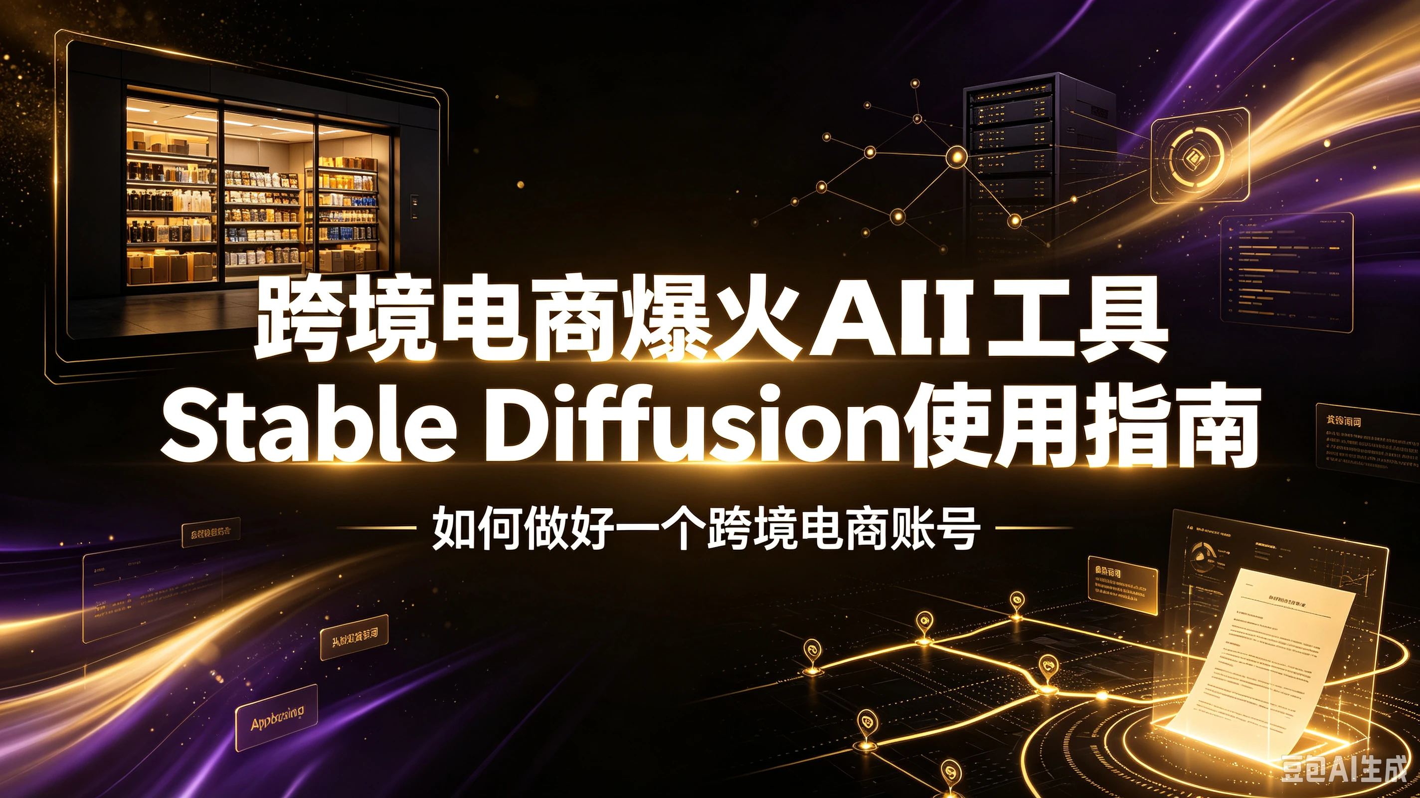 跨境电商爆火AI工具Stable Diffusion使用指南,如何做好一个跨境电商账号-副业吧