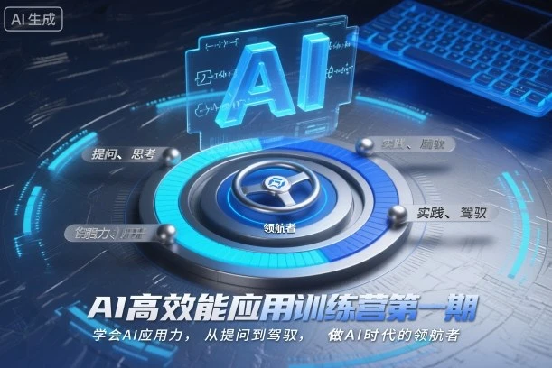 【精】AI高效能应用训练营第一期,学会AI应用力,从提问到驾驭,做AI时代的领航者-副业吧