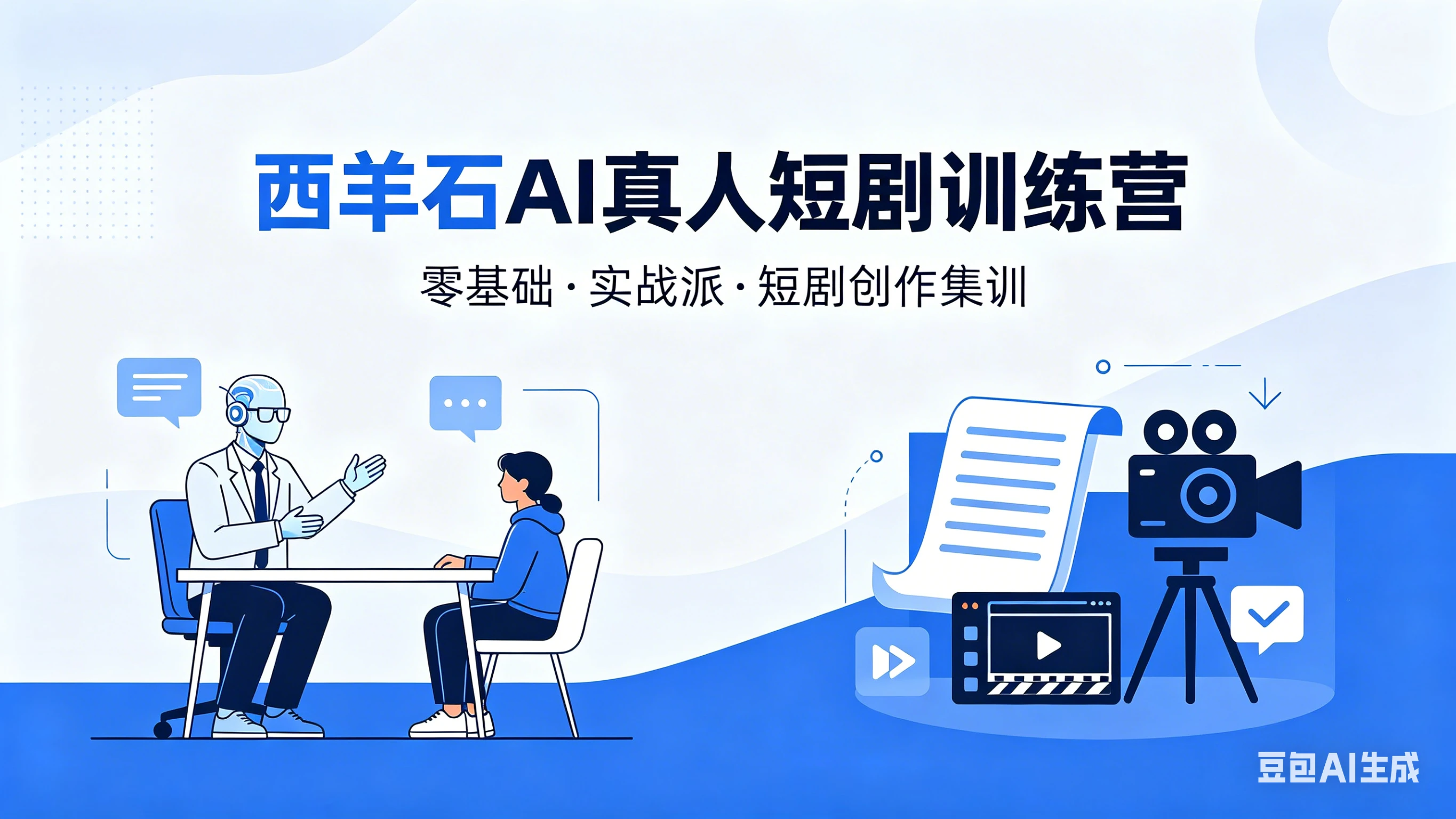 【精】西羊石 AI真人短剧训练营，零基础·实战派·短剧创作集训-副业吧