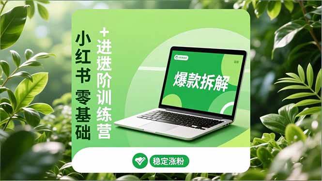 (16801期)小红书零基础+高阶训练营:安全养号、爆款拆解、长效运营,实现稳定涨粉与变现-副业吧