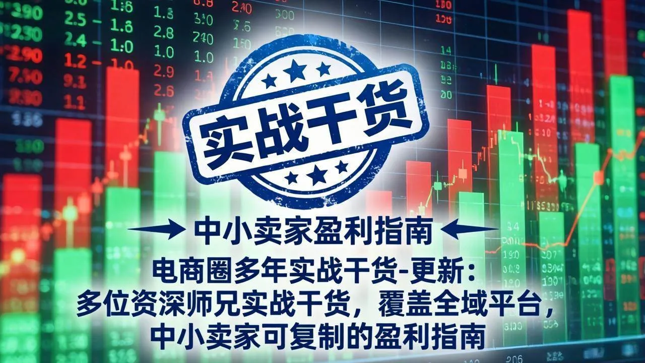 （18398期）电商圈多年实战干货-更新5月10：多位资深师兄实战干货/覆盖全域平台，中小卖家可复制的盈利指南-副业吧