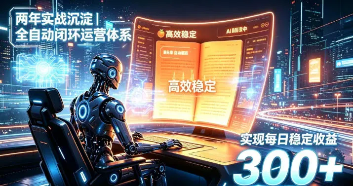 两年实战沉淀|全自动闭环运营体系,实现每日稳定收益300+【揭秘】-副业吧