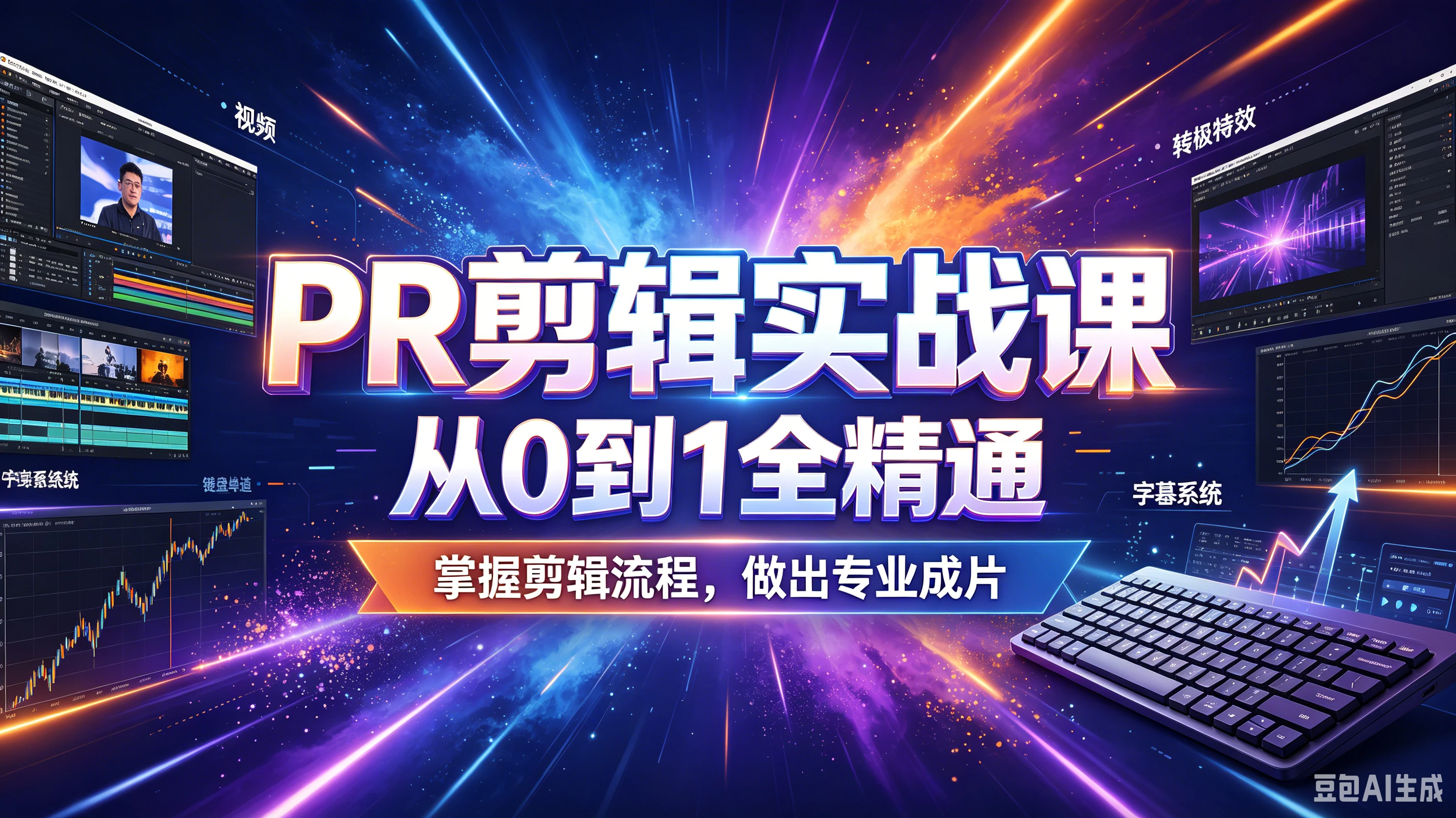 【精】PR剪辑实战课,从0到1全精通,掌握剪辑流程,做出专业成片-副业吧