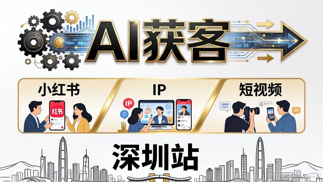 (18264期)2026AI获客大课深圳站:4月17日-19日3天2夜拆透小红书+IP+短视频,老板操盘手必来-副业吧 (18264期)2026AI获客大课深圳站:4月17日-19日3天2夜拆透小红书+IP+短视频,老板操盘手必来-副业吧