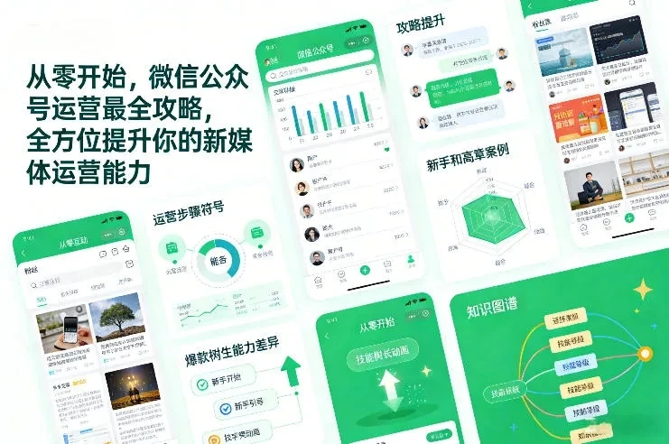 【精】从零开始,微信公众号运营最全攻略,全方位提升你的新媒体运营能力-副业吧