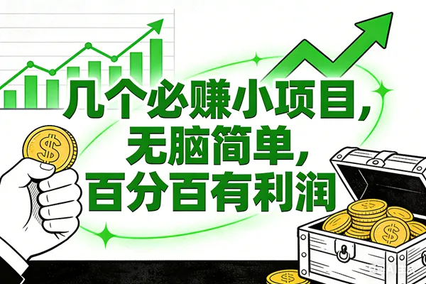 （16939期）6个必赚小项目，无脑简单，百分百有利润，副业首选，日入200+-副业吧
