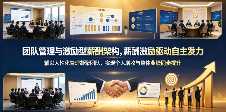 团队管理与激励型薪酬架构，薪酬激励驱动自主发力，辅以人性化管理凝聚团队，实现个人增收与整体业绩同步提升-副业吧