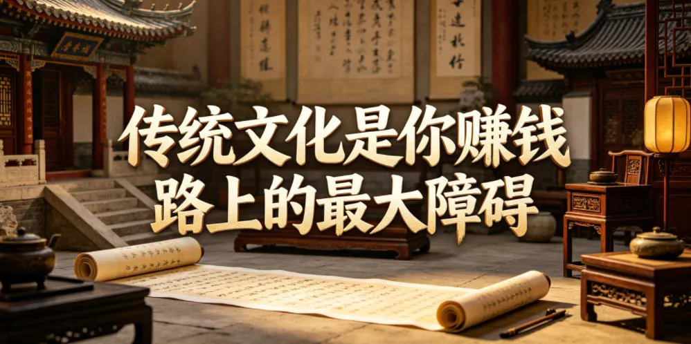 付费文章:传统文化是你賺钱路上的最大障碍-副业吧