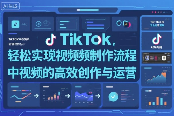 【精】TikTok中视频制做流程，轻松实现Tk中视频的高效创作与运营-副业吧