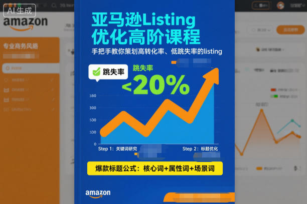亚马逊Listing优化高阶课程,手把手教你策划高转化率、低跳失率的listing 亚马逊Listing优化高阶课程,手把手教你策划高转化率、低跳失率的listing