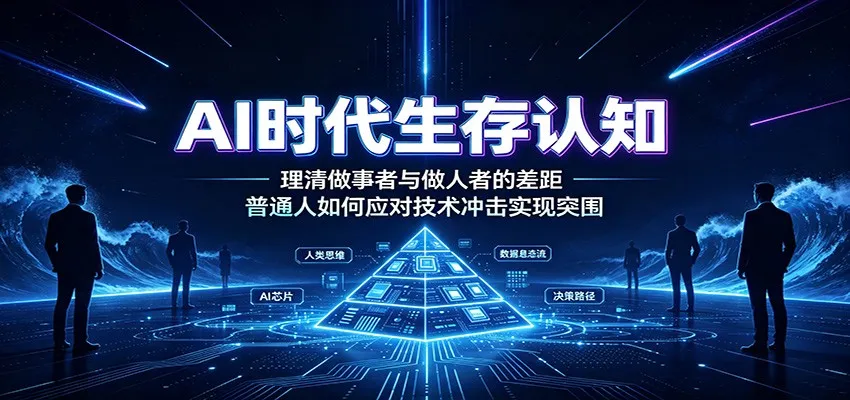 AI时代生存认知:理清做事者与做人者的差距,普通人如何应对技术冲击实现突围-副业吧