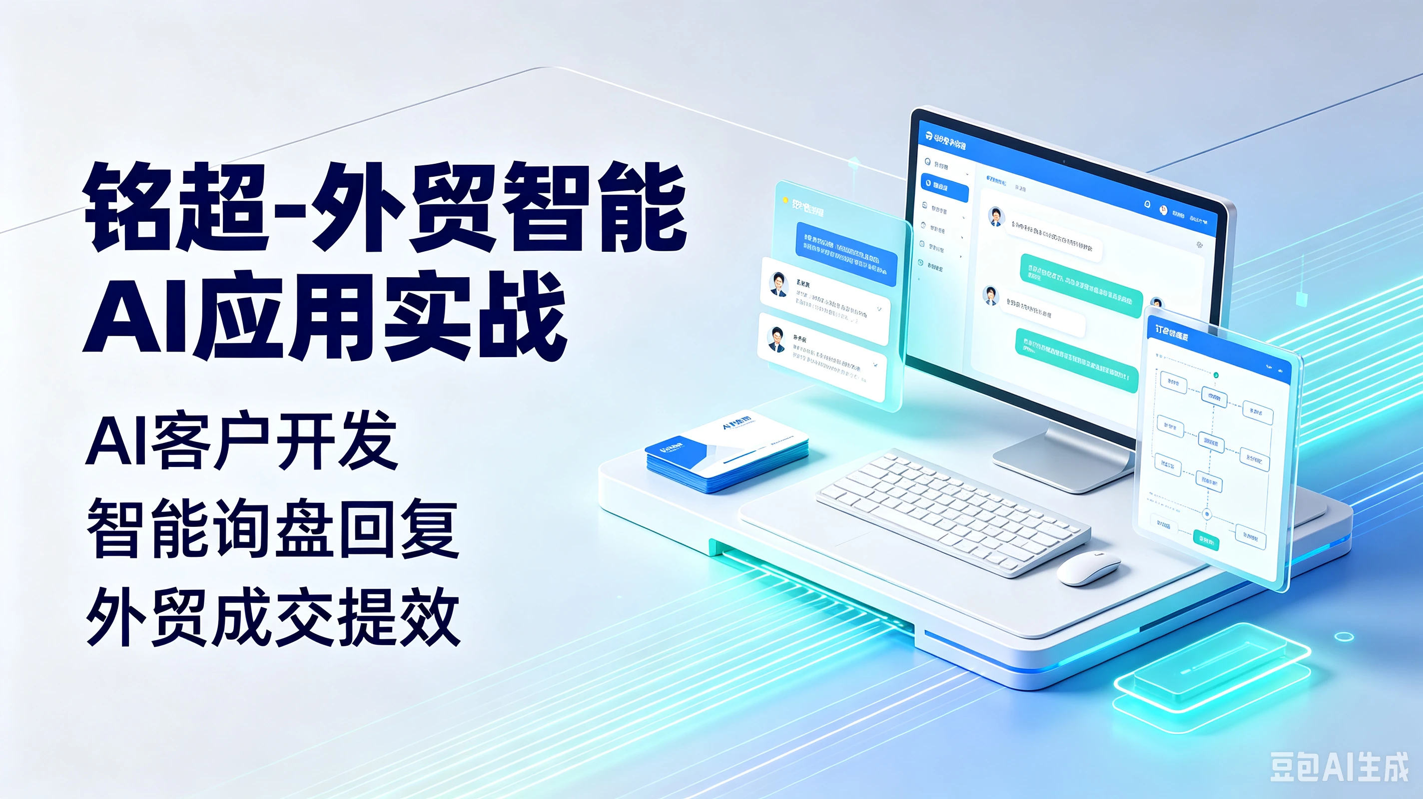 【精】铭超-外贸智能AI应用实战,AI客户开发、智能询盘回复、外贸成交提效-副业吧
