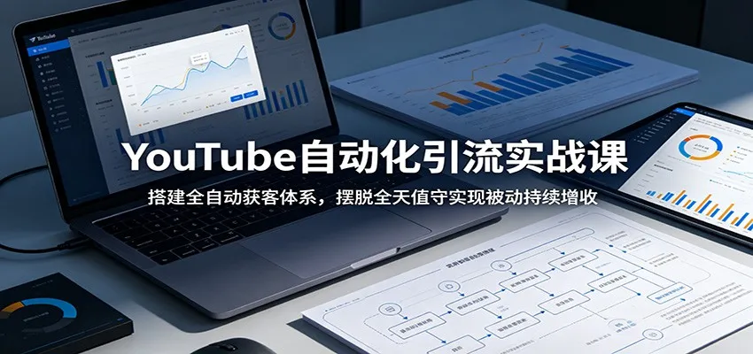 YouTube自动化引流实战课:搭建全自动获客体系,摆脱全天值守实现被动持续增收-副业吧