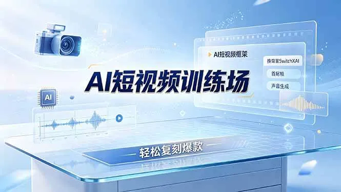 (19137期)老陈AI短视频训练场:AI短视频框架+换背景SwitchXAI+首尾帧+声音生成,轻松复刻爆款-副业吧