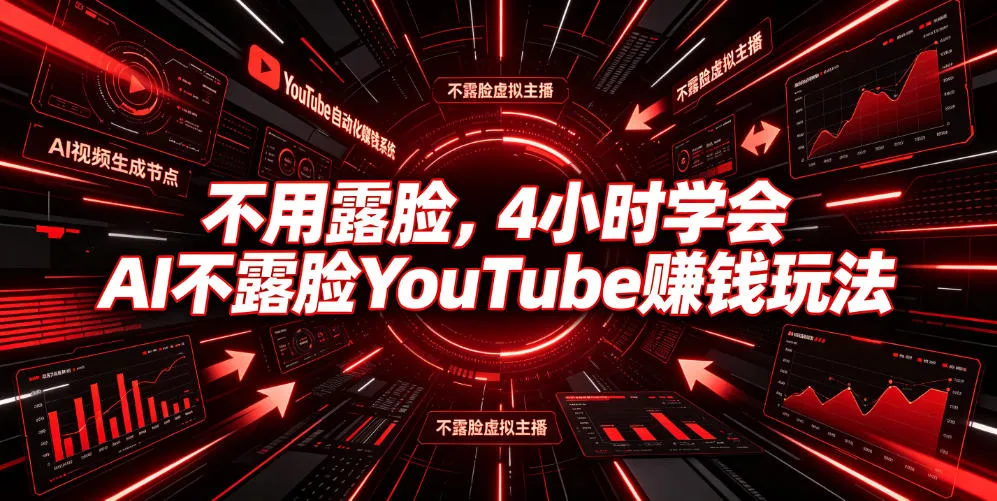 不用露脸,4小时学会AI不露脸YouTube賺钱玩法【原创双语字幕】-副业吧