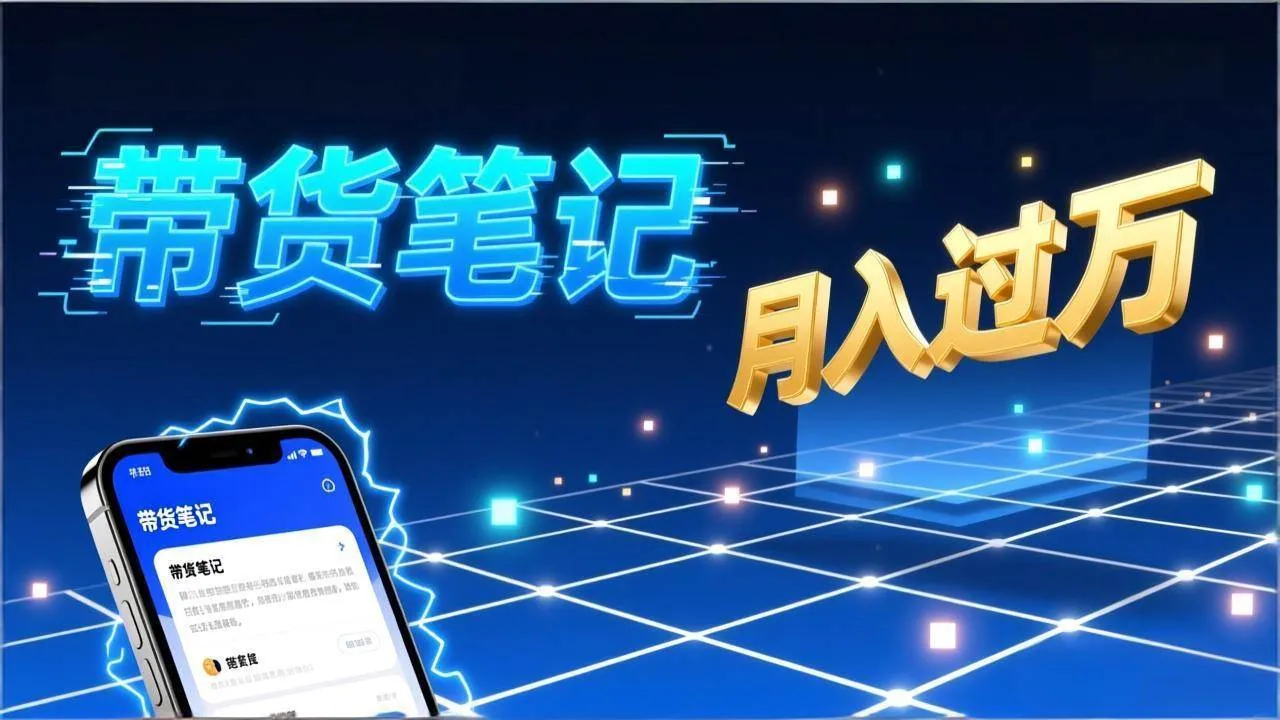 （17229期）小红书爆款笔记带货实战：拆解封面标题正文全要素，手把手教你单篇笔记带货月入过万-副业吧