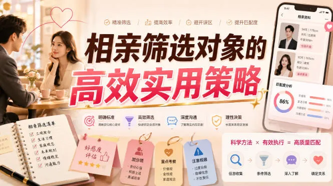 付费文章：相亲筛选对象的高效实用策略-副业吧