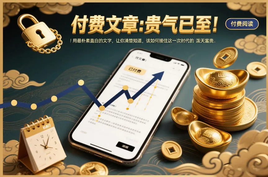 付费文章：贵气已至！用最朴素直白的文字，让你清楚知道，该如何接住这一次时代的泼天富贵-副业吧