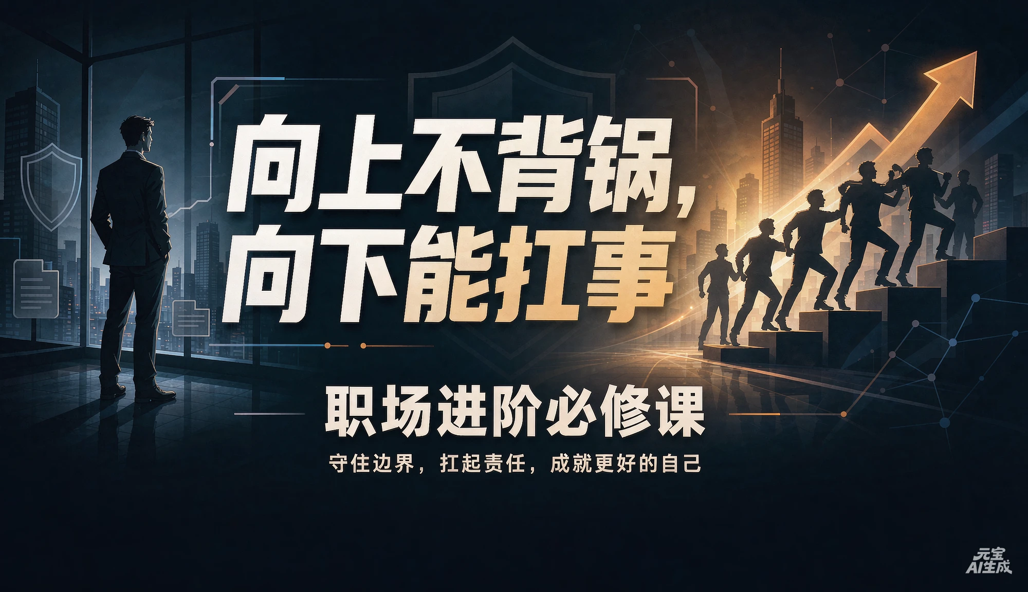 【精】向上不背锅，向下能扛事 职场进阶必修课-副业吧