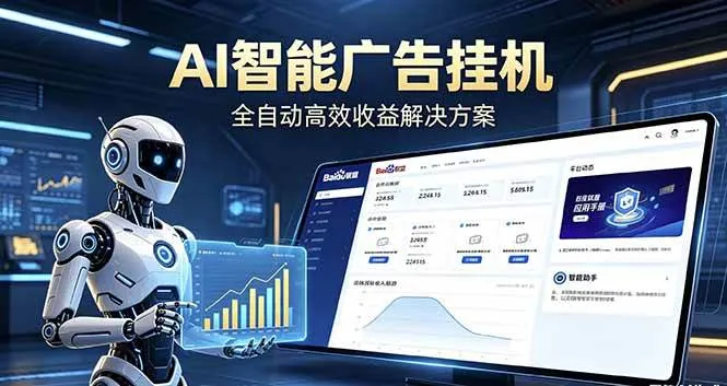 （18661期）Ai智能广告挂机 别再瞎折腾了！这个全自动挂机项目，新手当天见钱，告别频繁换项目的烦恼-副业吧