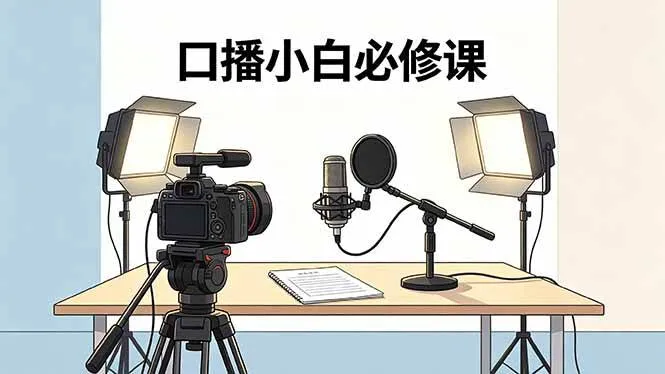 （18428期）口播小白必修课：录像收音灯光设备+脚本撰写，搭专业级录制场景-副业吧