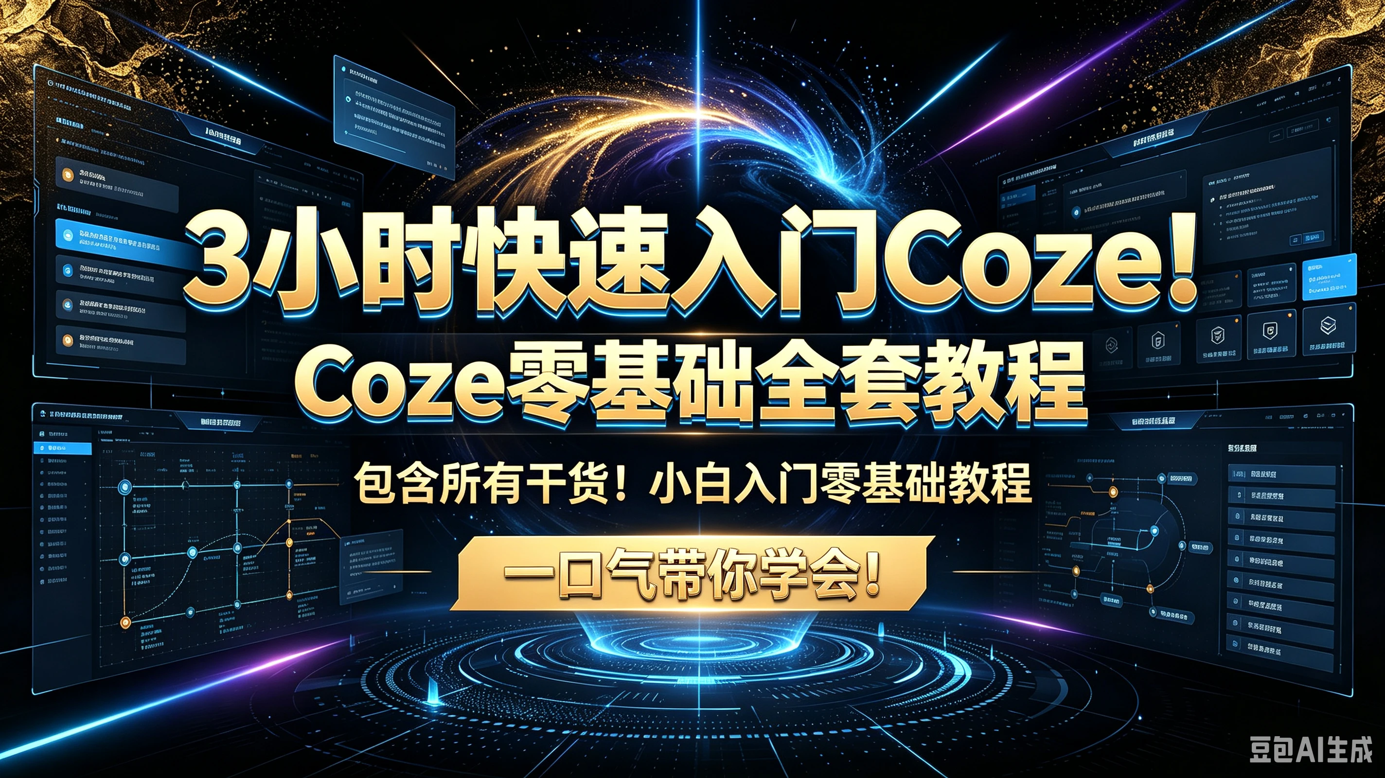 【精】3小时快速入门Coze!Coze零基础全套教程包含所有干货!小白入门零基础教程一口气带你学会!-副业吧