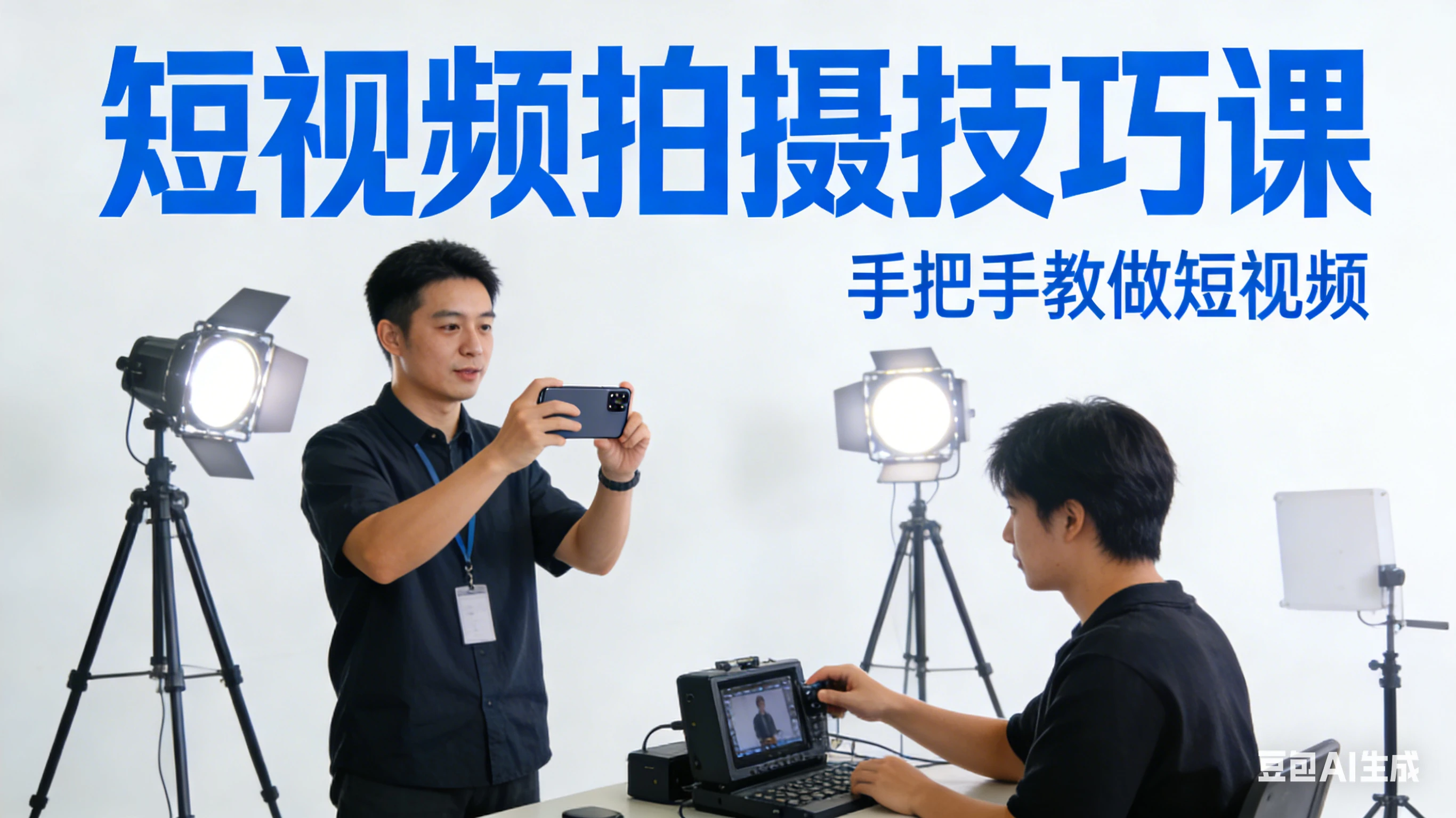 【精】短视频拍摄技巧课,手把手教做短视频-副业吧