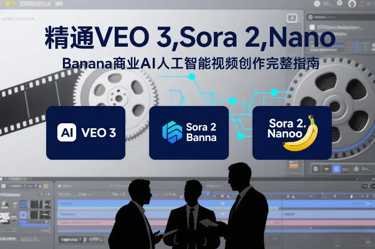 精通VEO 3，Sora 2，Nano Banana商业AI人工智能视频创作完整指南-副业吧