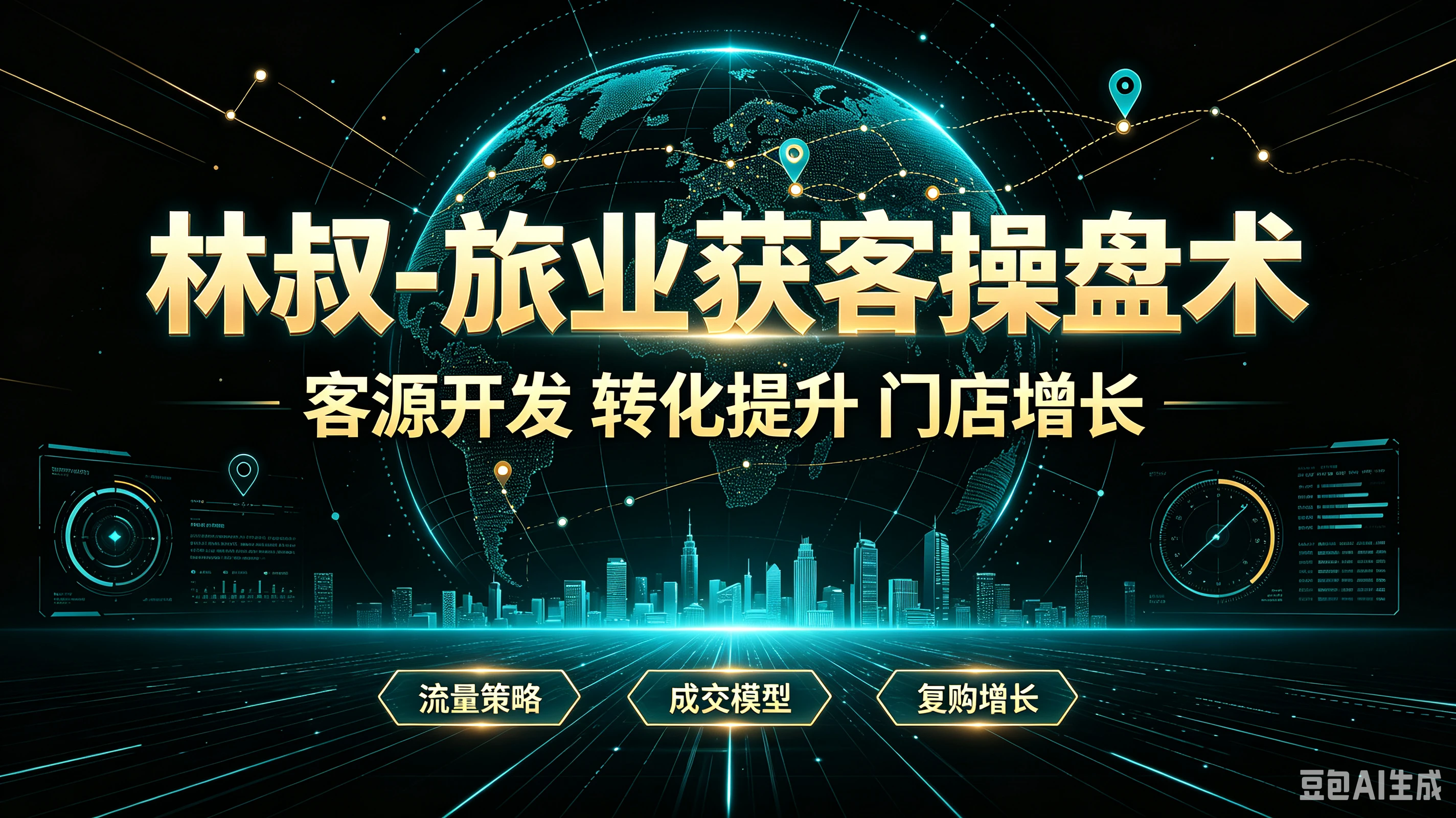 【精】林叔-旅业获客操盘术客源开发转化提升门店增长流量策略、成交模型、复购增长-副业吧