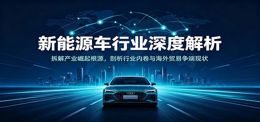 新能源车行业深度解析：拆解产业崛起根源，剖析行业内卷与海外贸易争端现状-副业吧