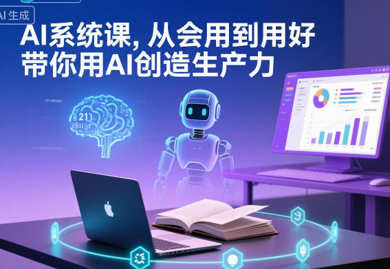 AI系统课，从会用到用好，带你用AI创造生产力-副业吧