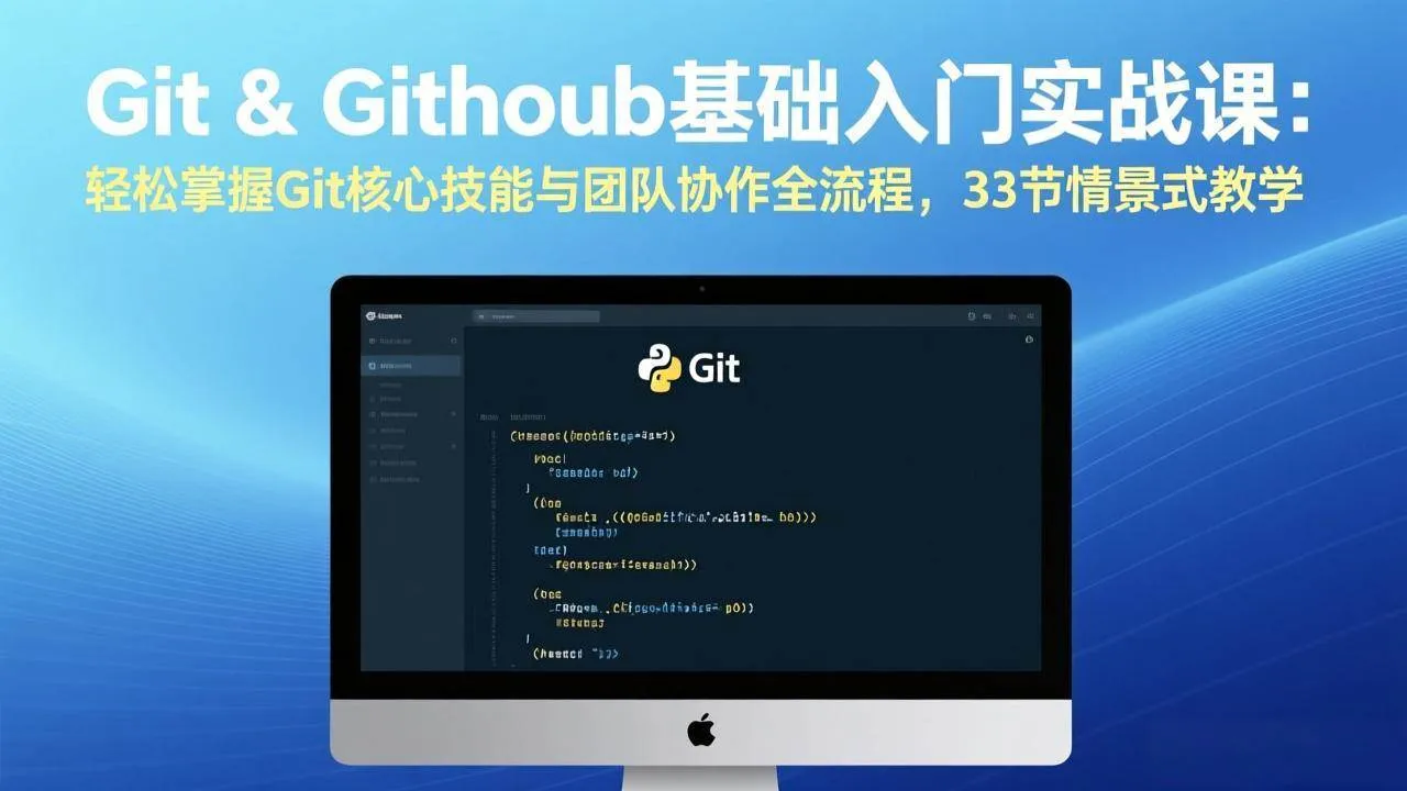 （17559期）Git & GitHub基础入门实战课：轻松掌握Git核心技能与团队协作全流程，33节情景式教学-副业吧