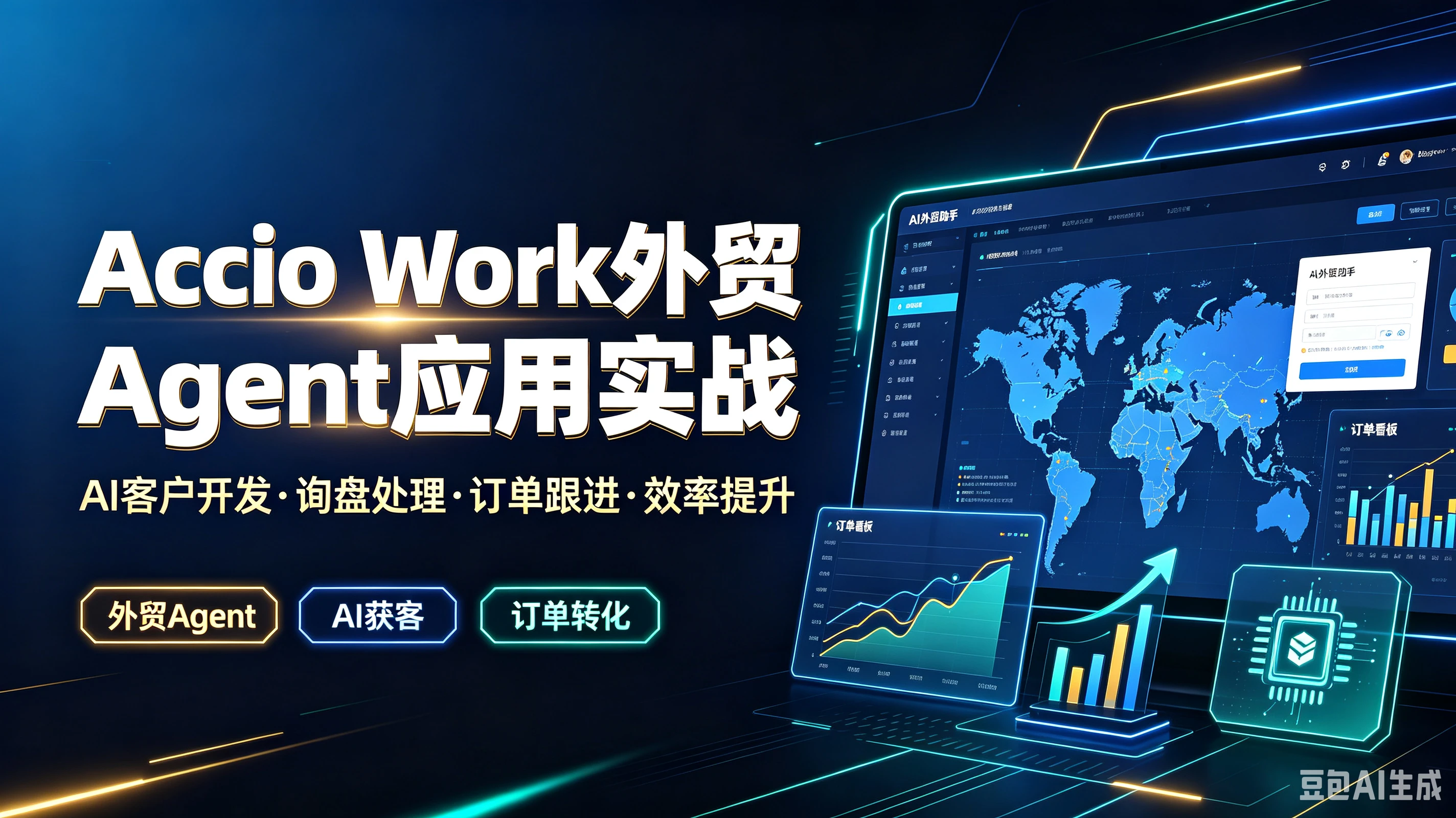 【精】Accio Work外贸Agent应用实战、AI客户开发·询盘处理·订单跟进·效率提升外贸AgentAI获客订单转化-副业吧