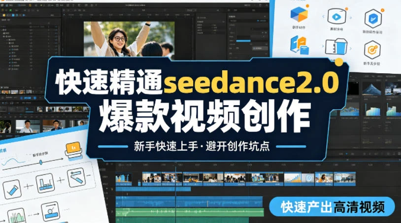 【精】快速精通seedance2.0爆款视频创作,快速产出高清视频,避开大量创作坑点,新手也能快速上手-副业吧