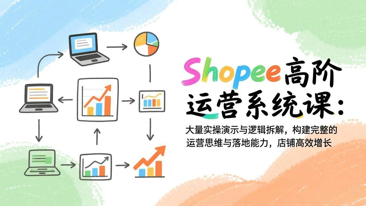 （17124期）Shopee高阶运营系统课：大量实操演示与逻辑拆解，构建完整的运营思维与落地能力，店铺高效增长-副业吧
