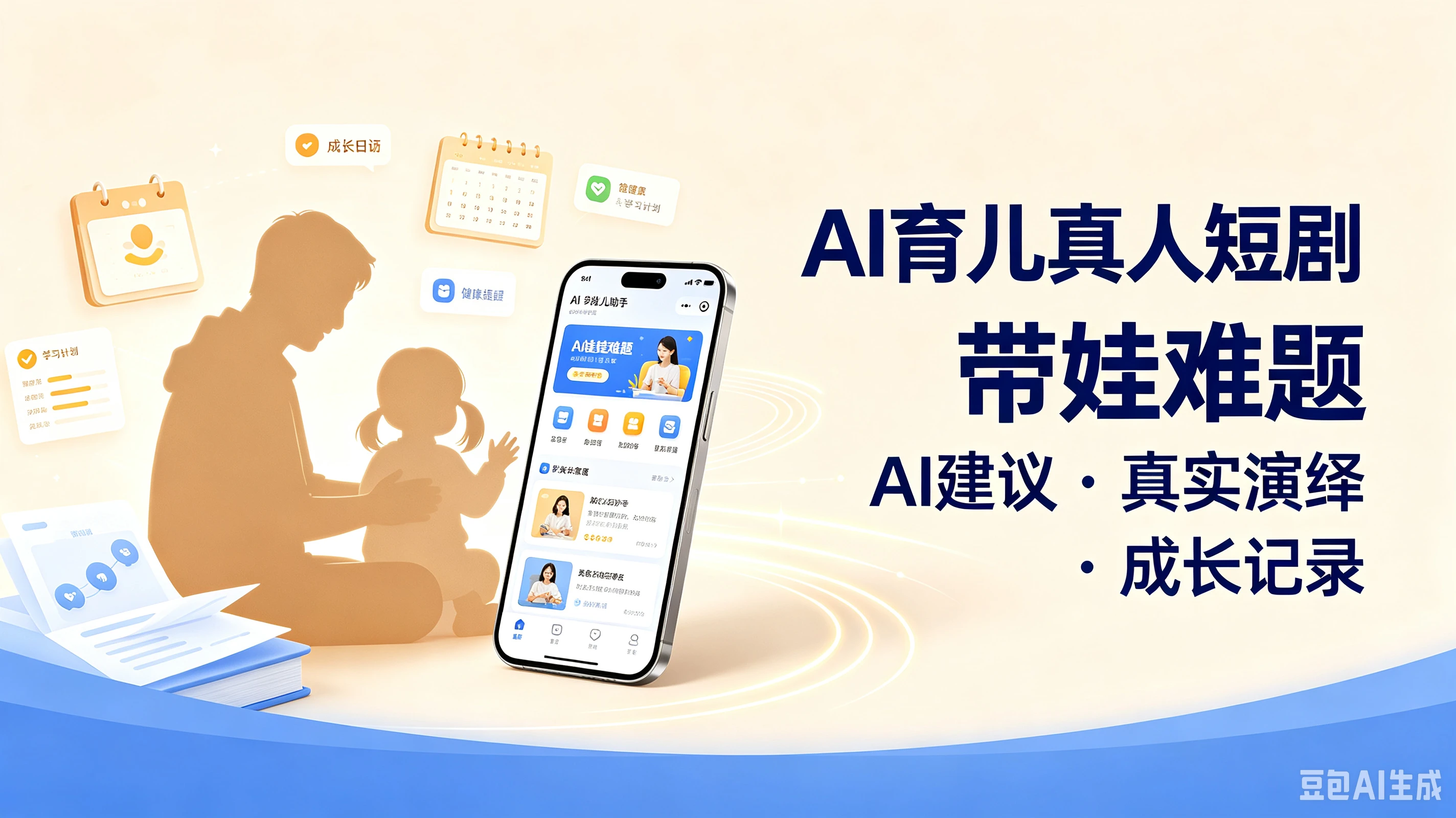 【精】AI育儿真人短剧带娃难题,AI建议·真实演绎·成长记录-副业吧