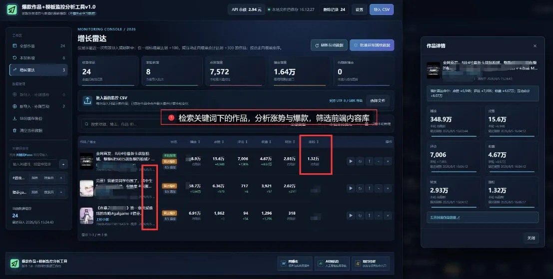 抖音爆款数据监控工具_海外网盘拉新渠道-副业吧