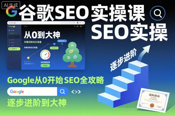 谷歌SEO实操课,Google从0开始SEO全攻略,逐步进阶到大神(更新26年)-副业吧