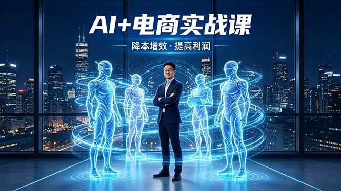 （18328期）AI+电商实战课，1人+N个AI 智能体，把SOP变AI员工，实现降本增效提高利润-副业吧