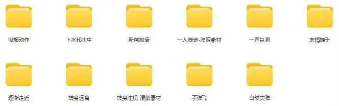 （19120期）【影视剪辑素材合集】15800+高清混剪卡点｜热门影视精彩片段｜人物/城市/场景全覆盖，中文分类清晰-副业吧