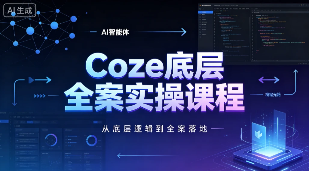 【精】华仔coze扣子底层全案实操课程,从底层逻辑到全案落地-副业吧