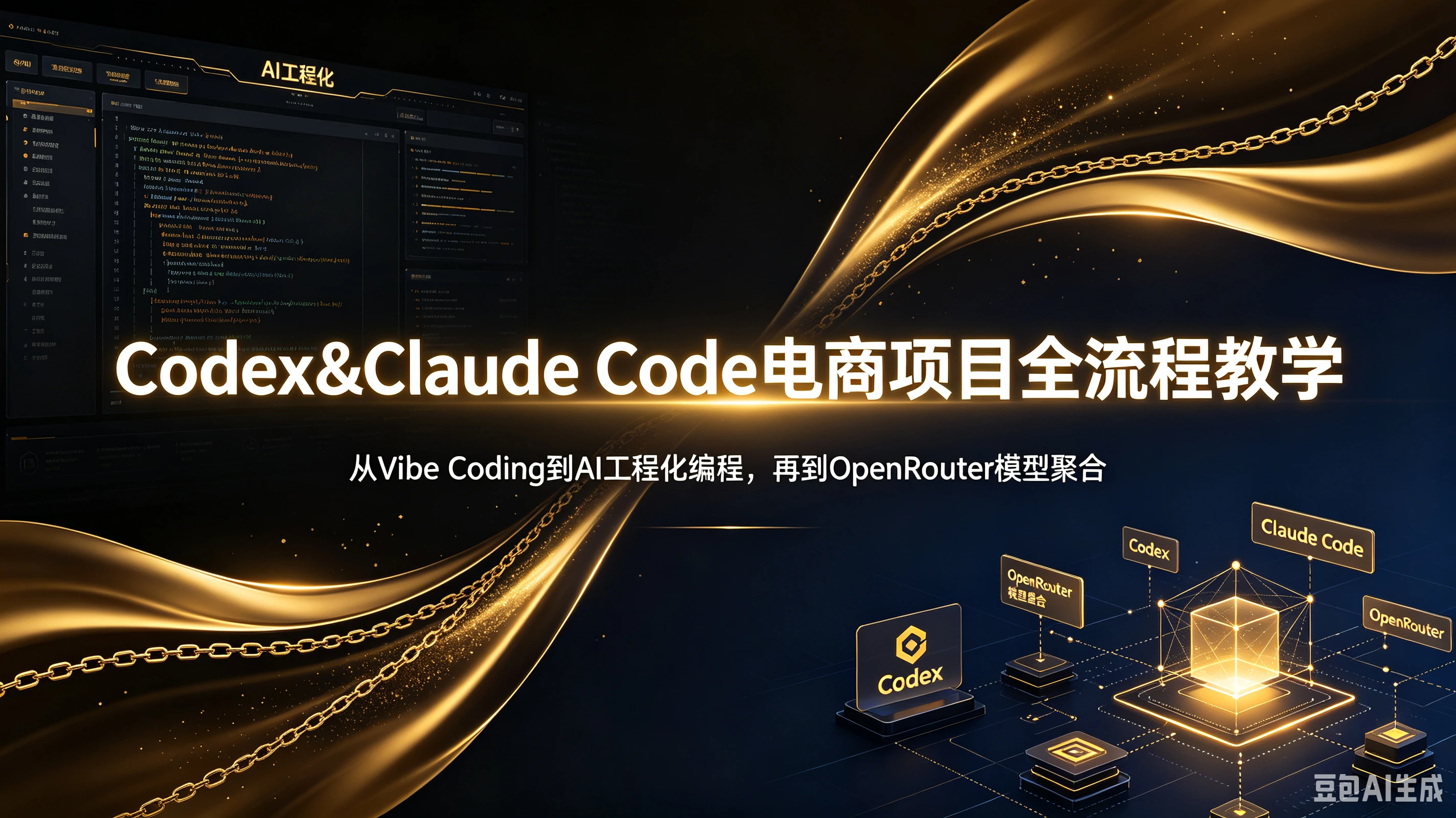 【精】Codex&Claude Code电商项目全流程教学,从Vibe Coding到AI工程化编程,再到OpenRouter模型聚合-副业吧