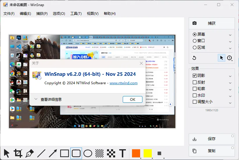 截图神器 WinSnap v6.2.4.0绿色版-副业吧