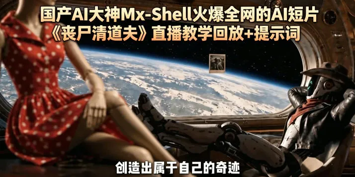 国产AI大神Mx-Shell火爆全网的AI短片《丧尸清道夫》直播教学回放+提示词-副业吧