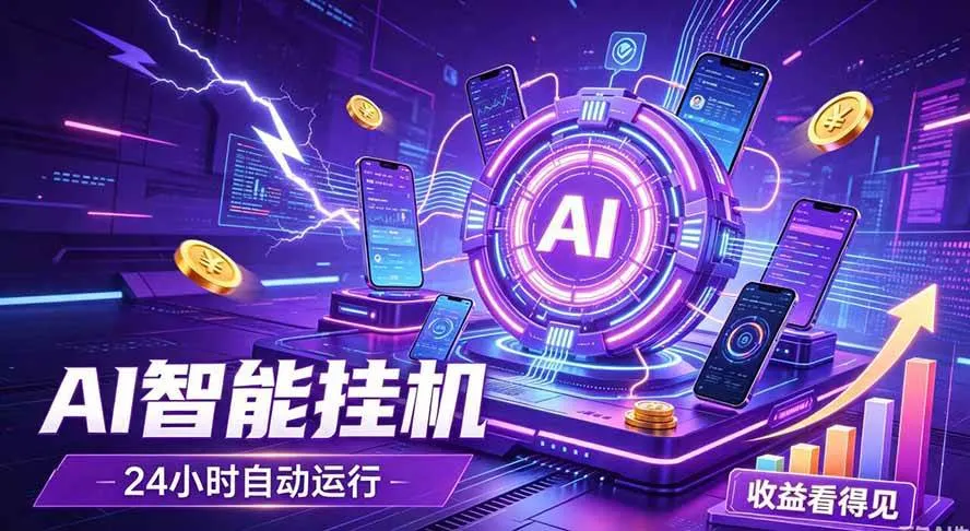 (19755期)AI智能广告挂机,躺赚新模式 设备托管运行,解放双手持续变现-副业吧